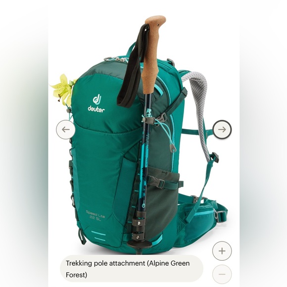 DeuterSpeed Lite 22 SL Pack Women's in Alpine Green Forest - Picture 3 of 15
